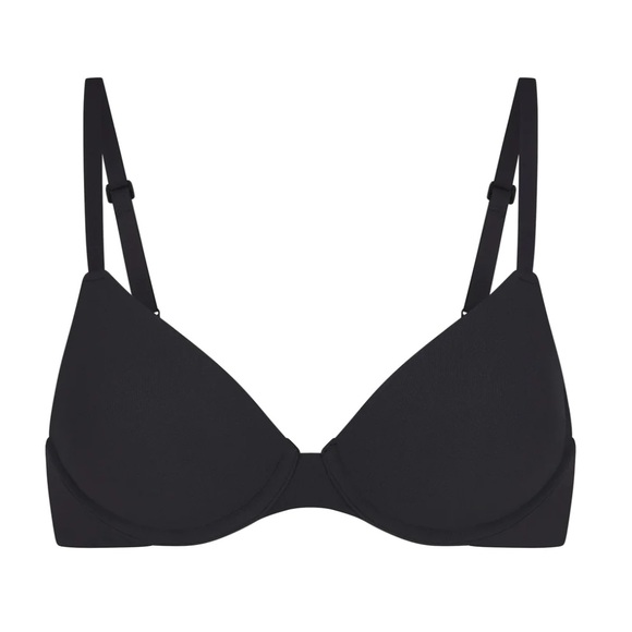 SKIMS Fits Everybody T-shirt Demi Bra Onyx 32DDD - Picture 3 of 9